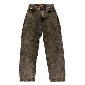 Empyre Tori Black Acid Wash Skate Jeans Size 6